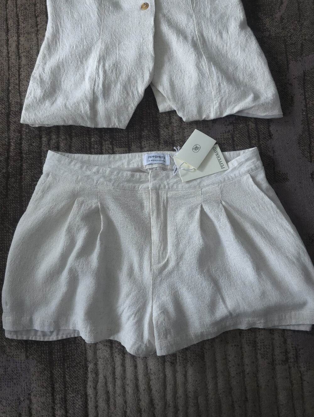 Peppermayo Born For Bordeaux Linen Blend Two Piece Set - Picture 4 of 11